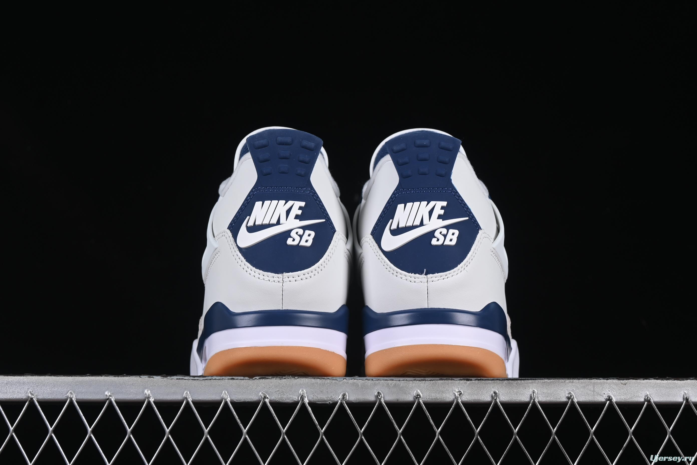 Nike Air Jordan 4 Retro SB x Navy Blue White - DR5415-100