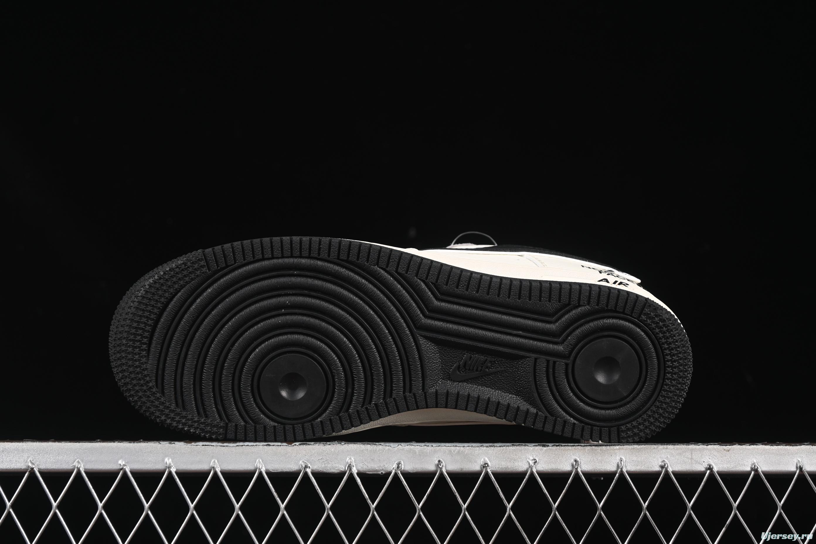 Nike Air Force 1 '07 Low The North Face Collaboration Beige Black Swoosh Casual Sneakers - XZ6188-190