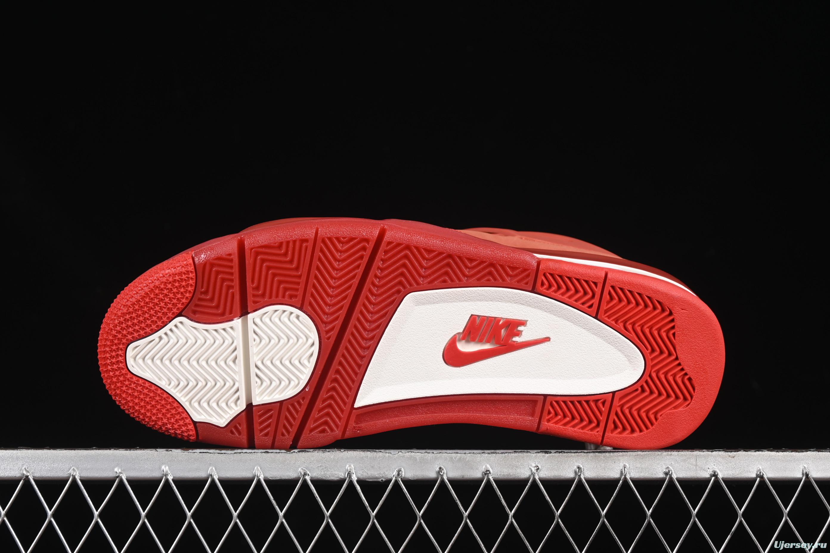 Nike Nigel Sylvester x Air Jordan 4 Retro OG "Brick By Brick" High-Top Sneakers with Suede and Leather Details - HF4340-800