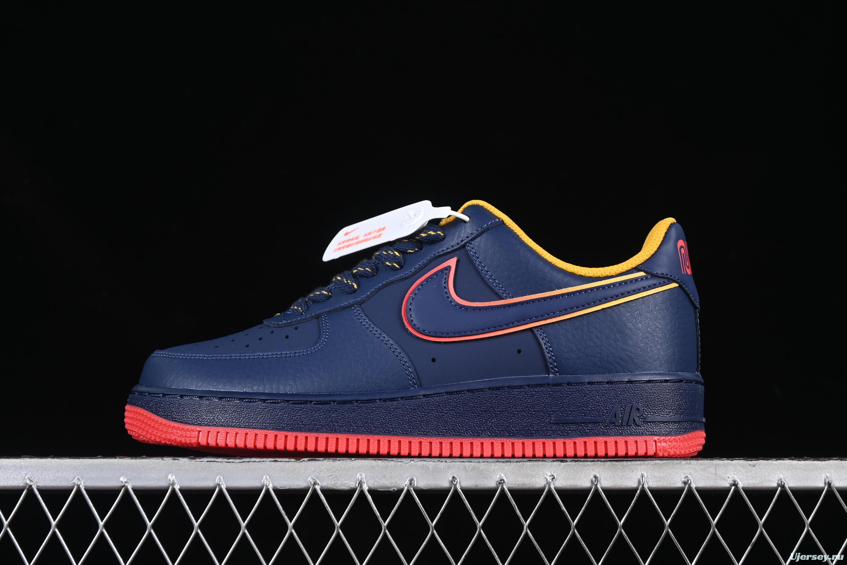 Nike Air Force 1'07 Low Casual Sneakers with Full-Length Air Cushion - HV5752-410