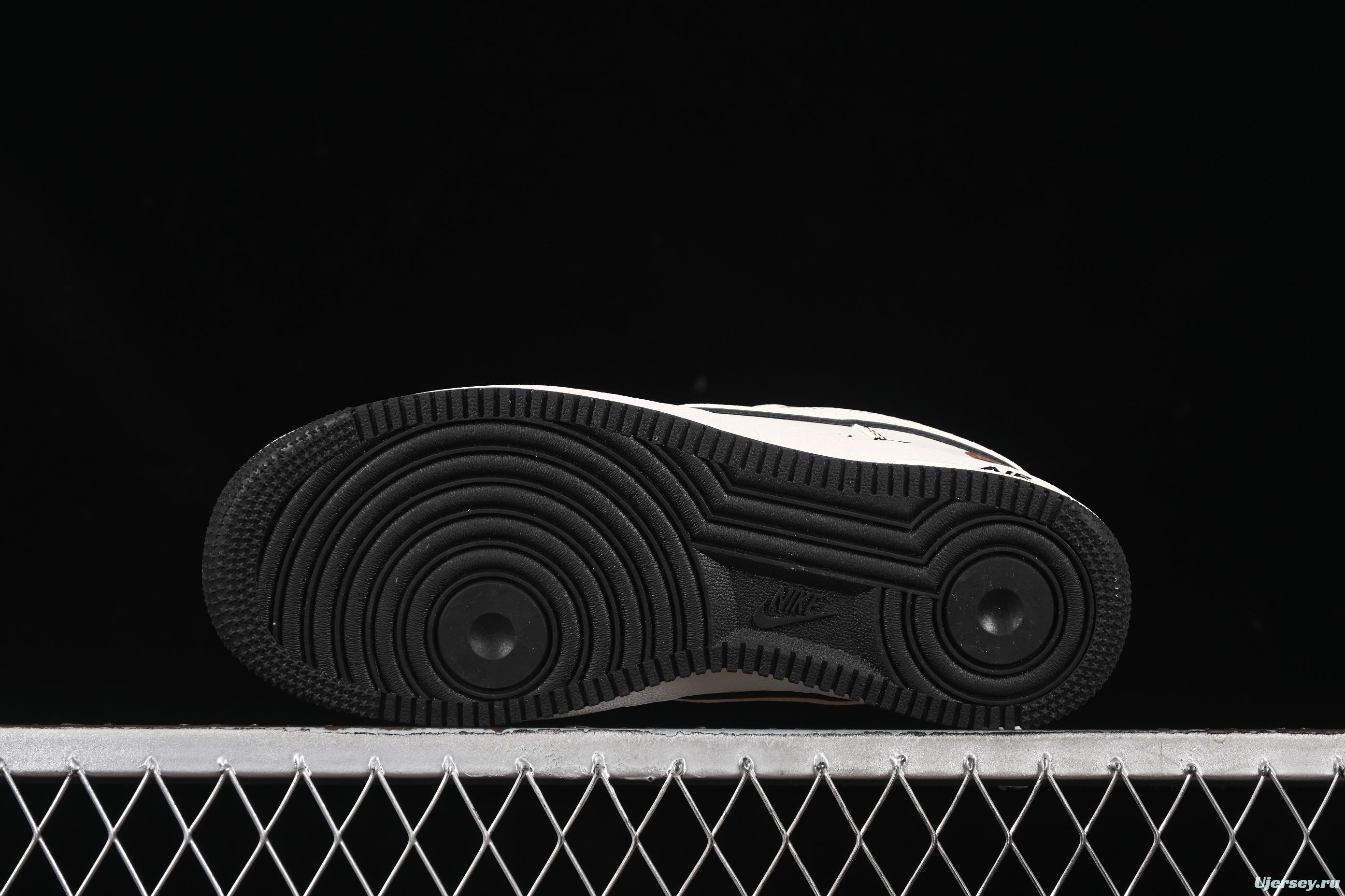 Nike Air Force 1 '07 Low Bape Collaboration Black Line Starry Sky Casual Sneakers - HH7518-067