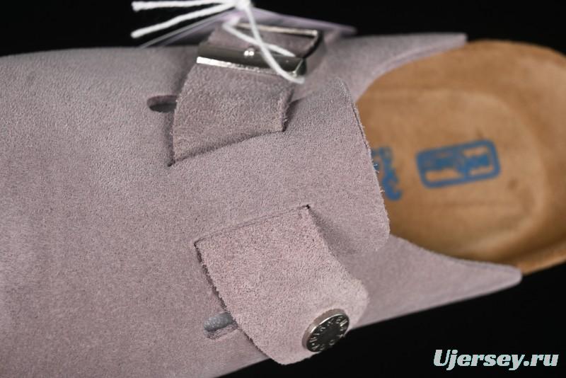 Birkenstock Arizona Soft Footbed Sandals with Suede Leather and Lambswool Lining - G.D4