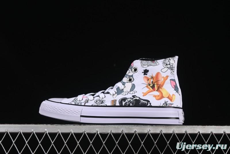 Converse All Star High Top Casual Sneakers with Tom and Jerry Theme - A15112C