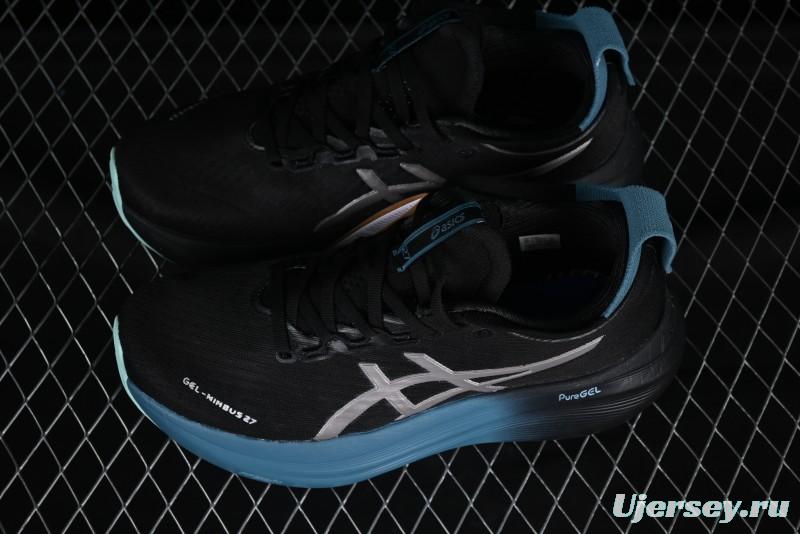 Asics Gel-Nimbus 27 Retro Breathable Casual Shoes with Cushioning for Men - 1011C093-001