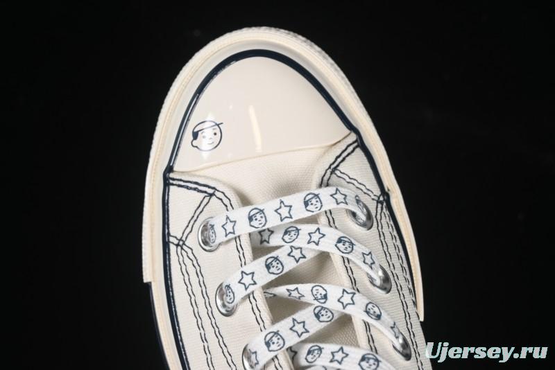 Converse Chuck Taylor All Star 1970s High Top Canvas Sneakers with Noritake Hand-Drawn Elements - A15787C