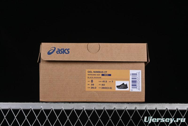 Asics Gel-Nimbus 27 Retro Breathable Casual Shoes with Cushioning for Men - 1011C093-001