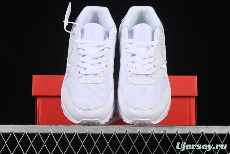 Nike Air Max 1 Retro Running Shoes with Half-Sole Air Cushion - 454746-107