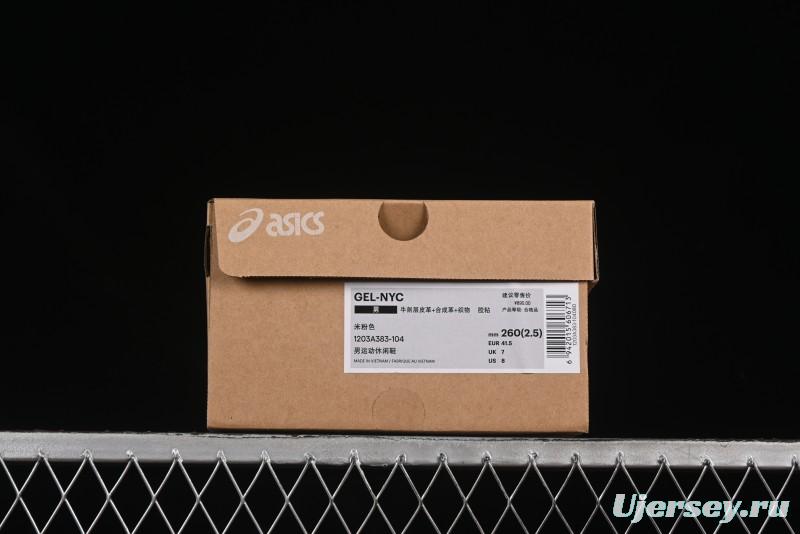 Asics Gel-NYC Retro Breathable Casual Shoes with Cushioning for Men - 1203A383-104