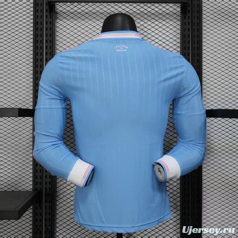 Player Version 25/26 Inter Miami Blue Third Long Sleeve Jersey
