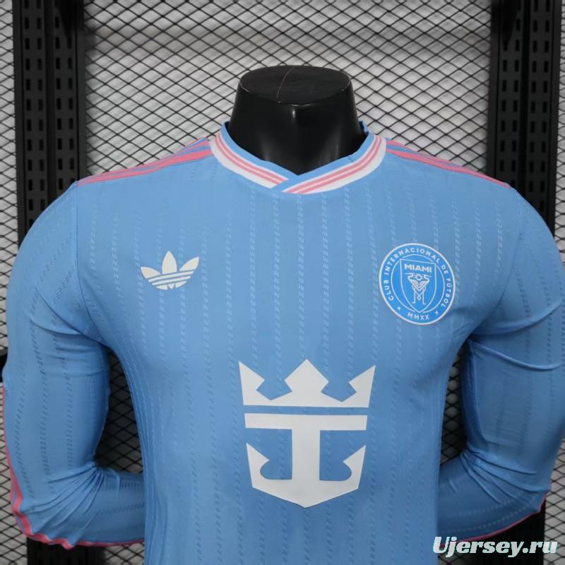 Player Version 25/26 Inter Miami Blue Third Long Sleeve Jersey