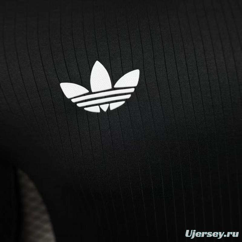 Player Version 2025 Germany Black 125Th Anniversary Long Sleeve Jersey