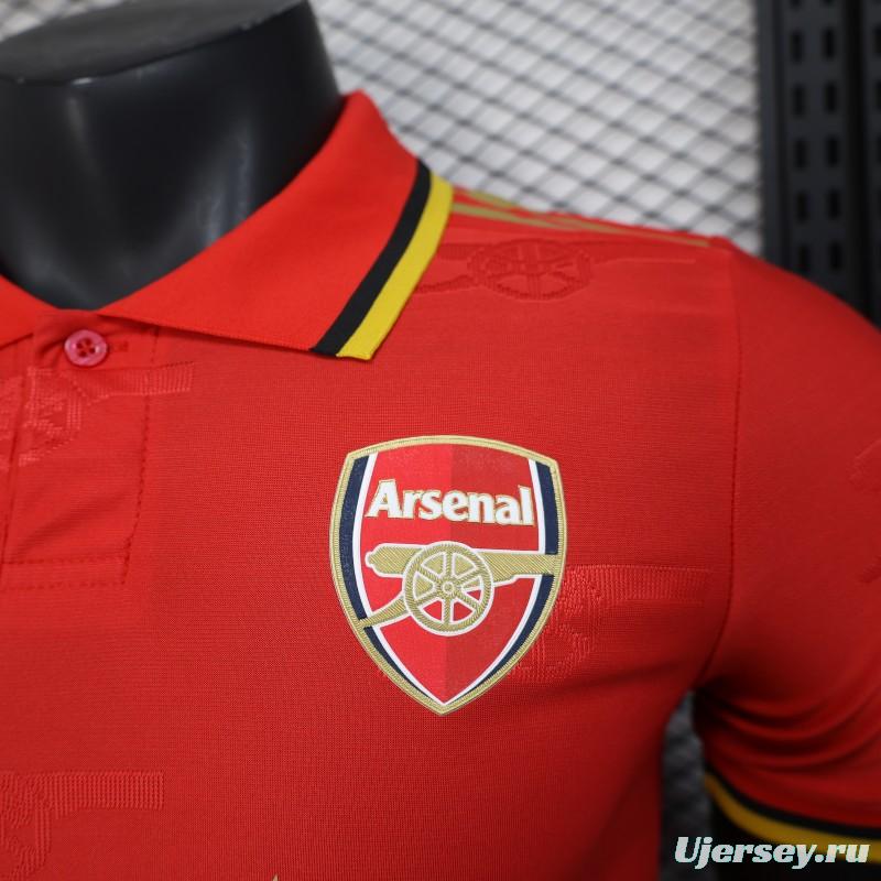 Player Version 25/26 Arsenal Red with Classic Design Jersey