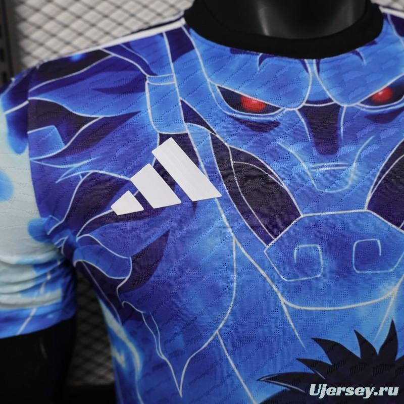 Player Version 2025 Japan Blue with Anime Character Design Jersey