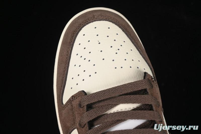 Nike SB Dunk Low White Mocha Low-Top Casual Skate Shoes - FQ8249-104