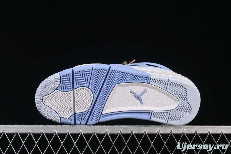 Nike Air Jordan 4 Retro "Forget Me Not" Mothers Day Sneakers with Floral Accents - HV0823-100