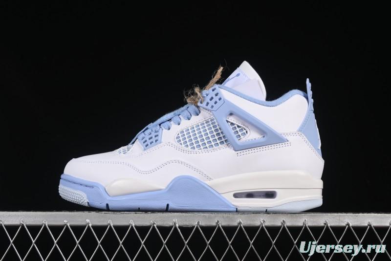 Nike Air Jordan 4 Retro "Forget Me Not" Mothers Day Sneakers with Floral Accents - HV0823-100