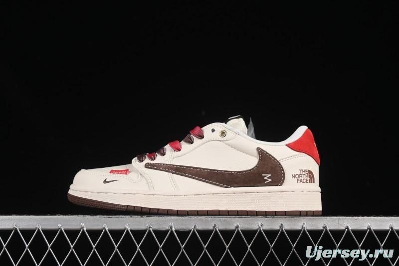 Nike Travis Scott x Fragment Design x Air Jordan 1 Low OG SP AJ1 Low Top Casual Sneakers - FC1688-213