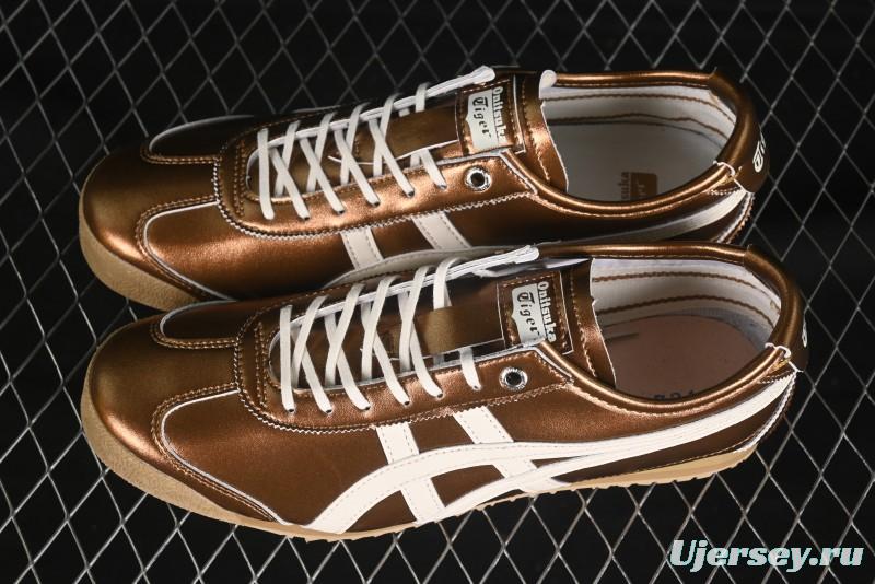 Onitsuka Tiger Mexico 66 SD Low-Top Leather Sneakers for Casual Running - 1183C468-200