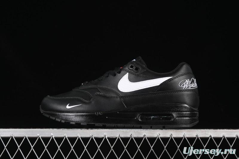 Nike Air Max 1 Retro Running Shoes with Half-Sole Air Cushion - HF8813-001