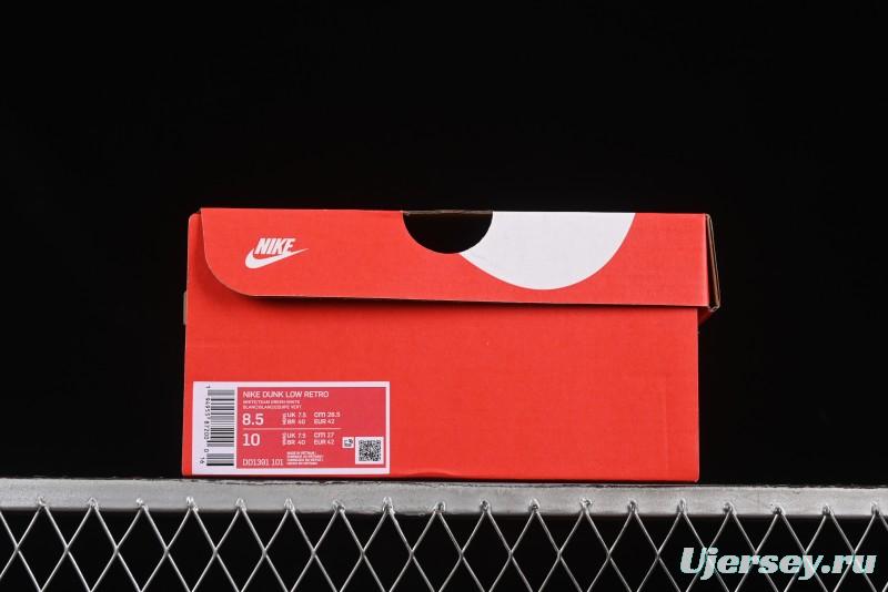 Nike Dunk Low Deconstructed Snake Emblem White Blue Low-Top Casual Sneakers - DD1391-101