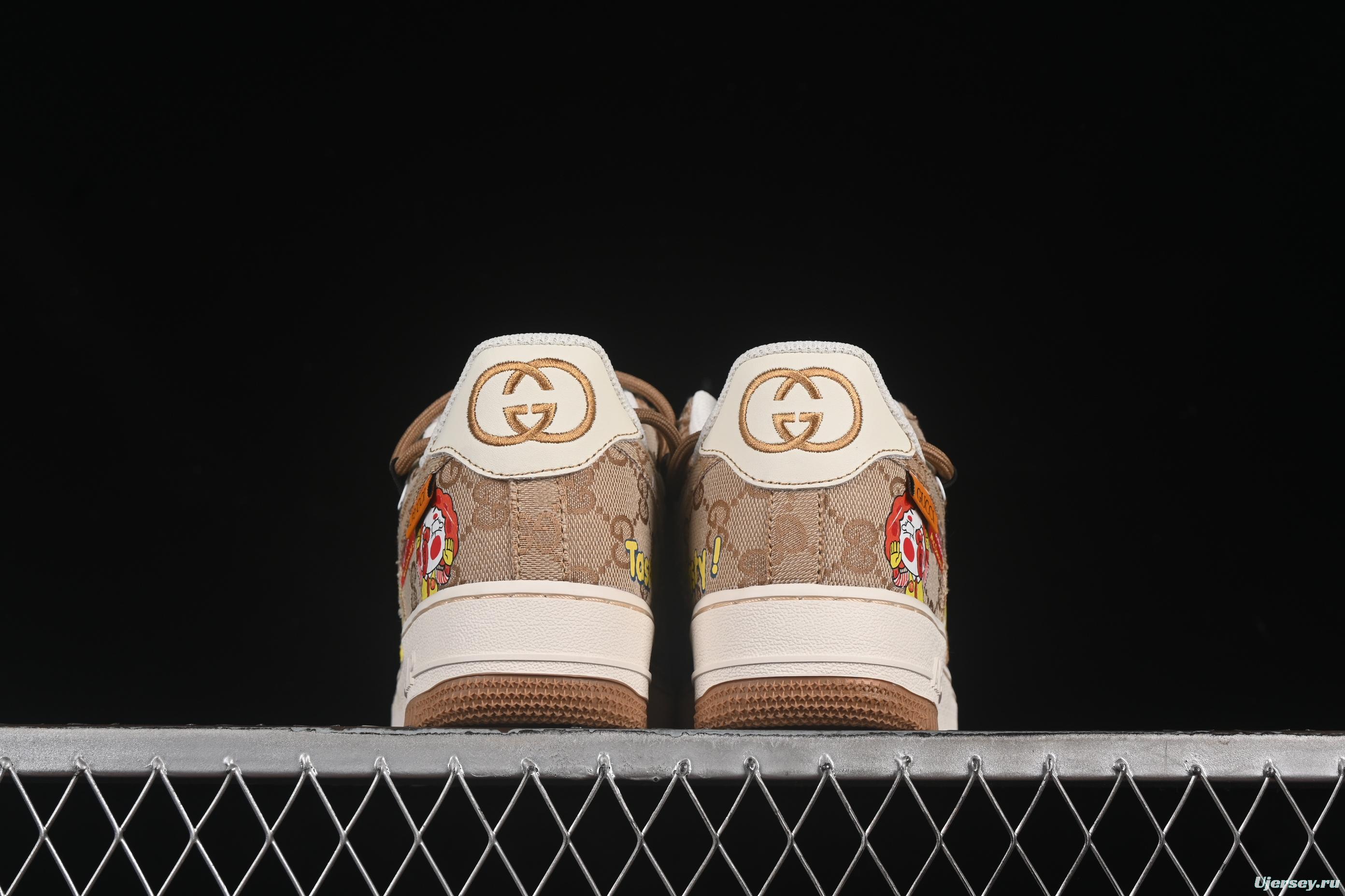 Nike Air Force 1'07 Low Casual Sneakers with McDonald's Collaboration Design - BD0077-111