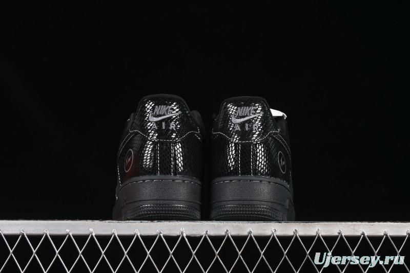 Nike Air Force 1'07 Low Lightning Collaboration Black Snake Scale Casual Sneakers - SC9207-529