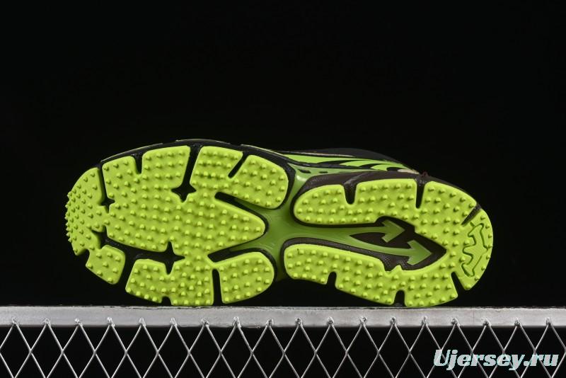 Off-White Be Right Low-Top Lifestyle Sneakers in Black Green - X.E5