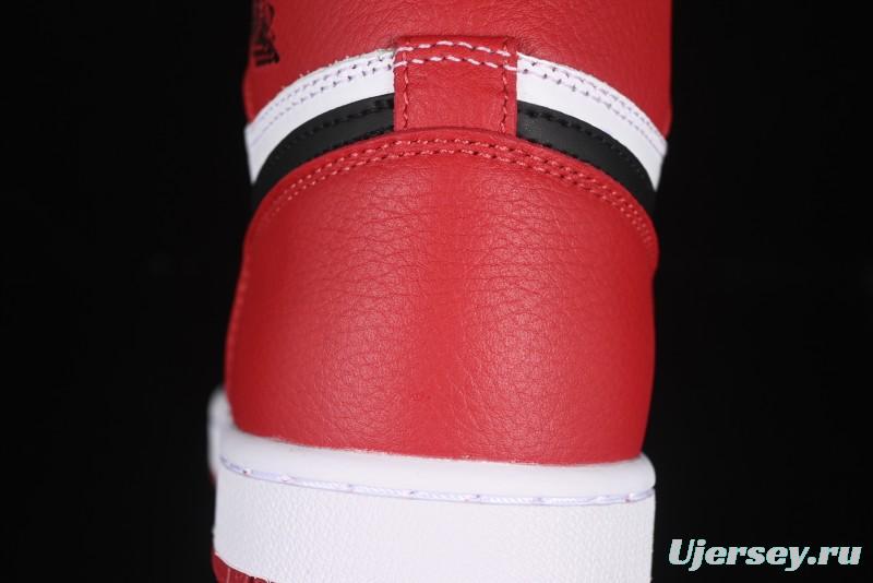 Nike Air Jordan 1 High Retro OG Basketball Shoes with Black Toe Design - 555088-125