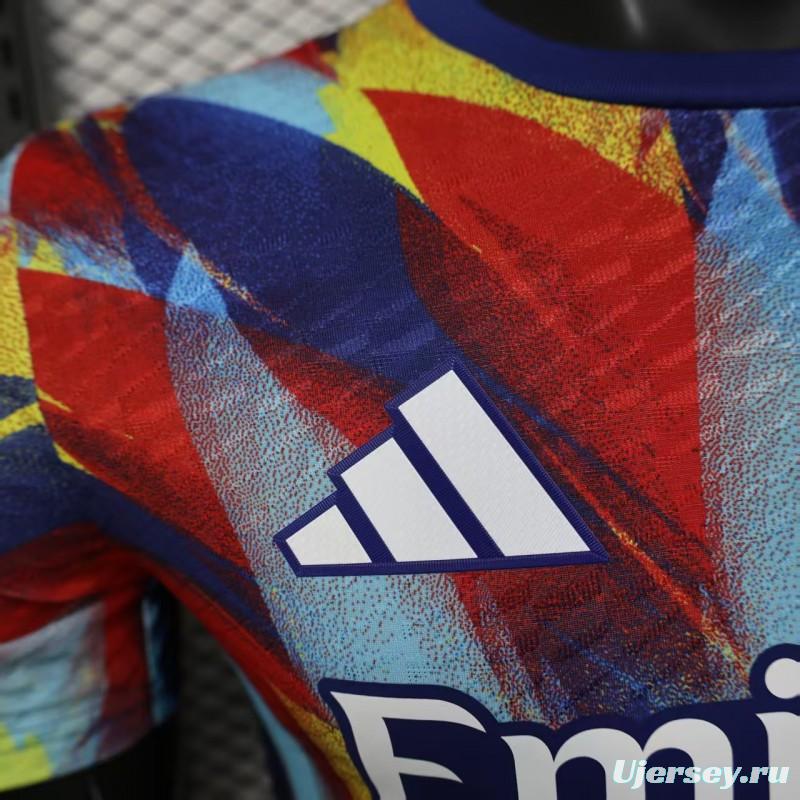 Player Version 25/26 Arsenal Multicolor Abstract Art Pattern Jersey