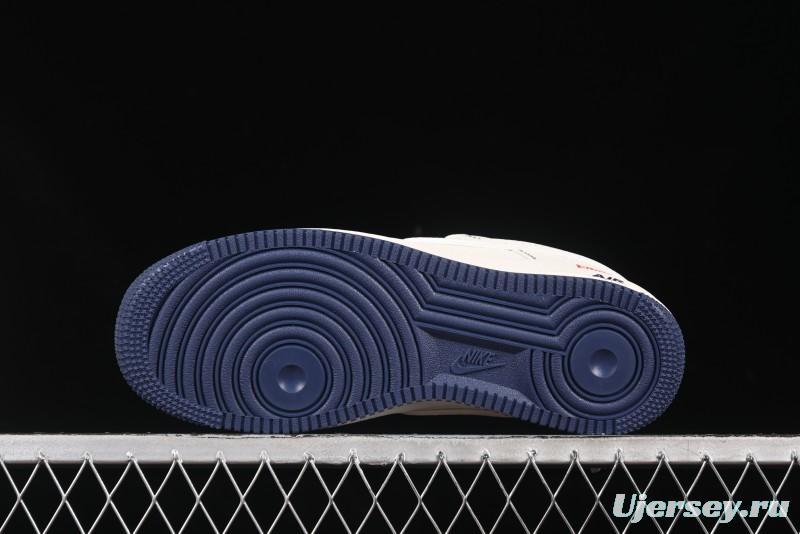 Nike Air Force 1 '07 Low Supreme Collaboration Casual Sneakers with Full-Length Air Cushion - HH7518-074