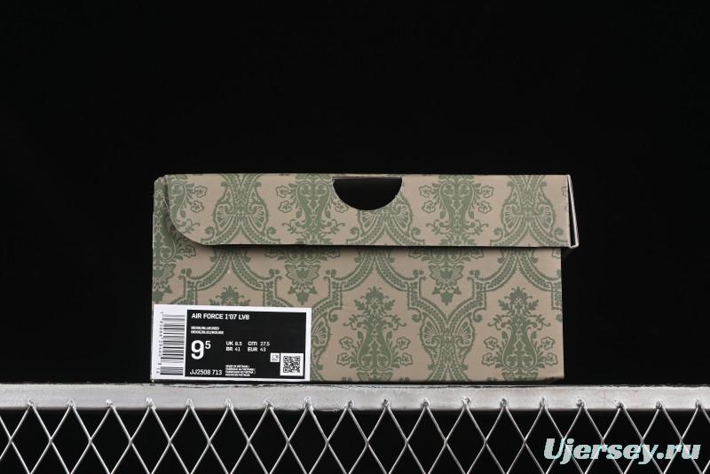 Nike Air Force 1'07 Low Gucci Collaboration Blue Red Swoosh Casual Sneakers - JJ2508-713