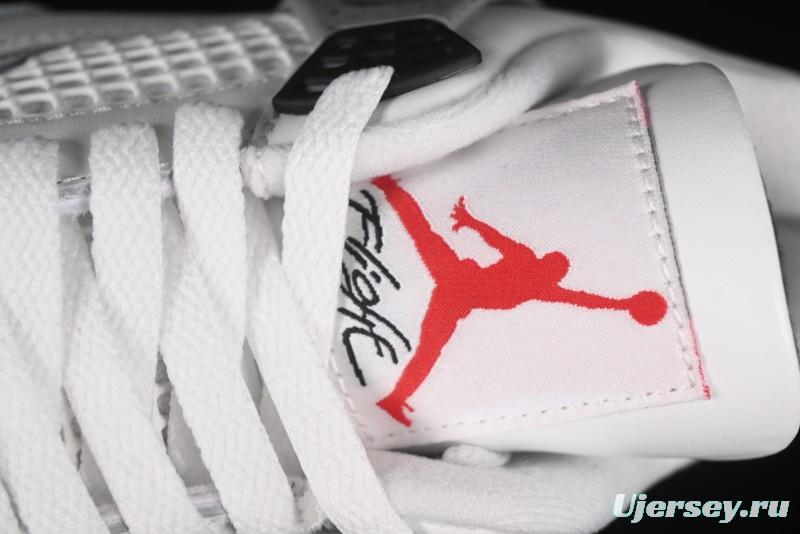 Nike Air Jordan 4 Retro White Cement Basketball Shoes - FV5029-100