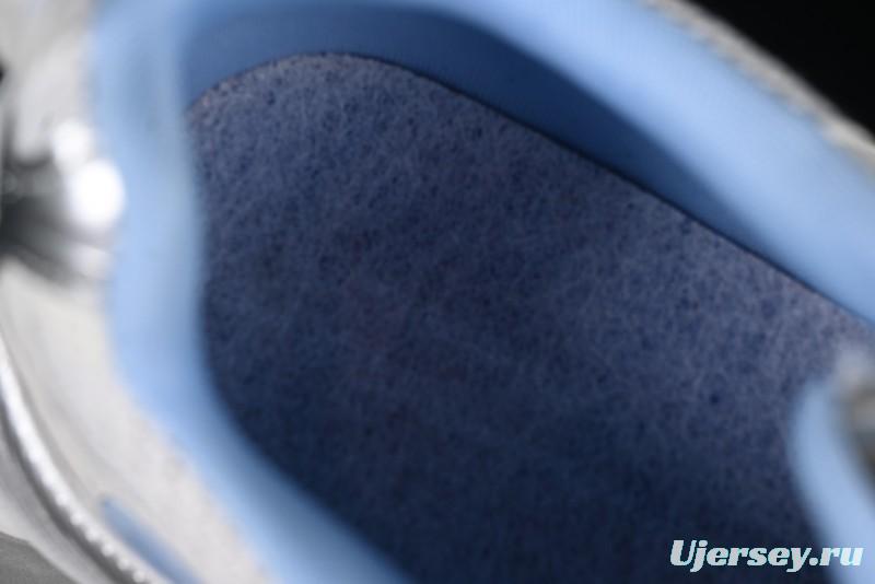 GG-CC Star Same Style Lace-Up Hollow Out Dad Shoes with 5cm Hidden Height Increase - G25X269 White Blue