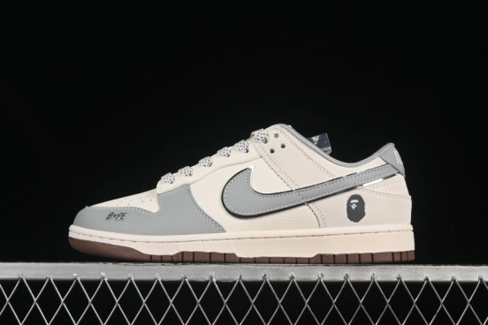 Nike SB Dunk Low Bape Collaboration Anniversary Edition Customized Low-Top Casual Skate Shoes - JJ2508-558