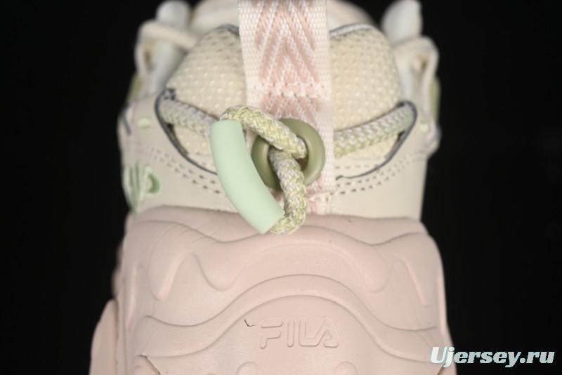 Fila Heritage Fluid Cat Paw 5.0 Vintage Dad Shoes with Lace-Up Design - F12W432101FAP