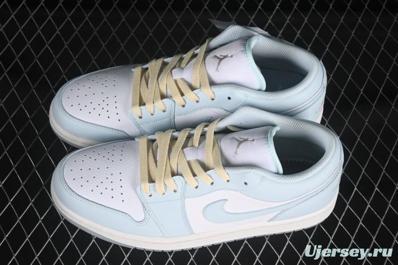 Nike Air Jordan 1 Low AJ1 Mint Blue Low-Top Casual Lifestyle Sneakers - HJ5999-400