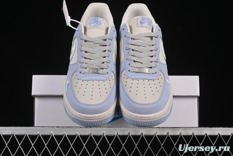 Nike Air Force 1'07 Low "Blue Star Love" 520 Series Limited Edition Casual Sneakers - DB3301-991