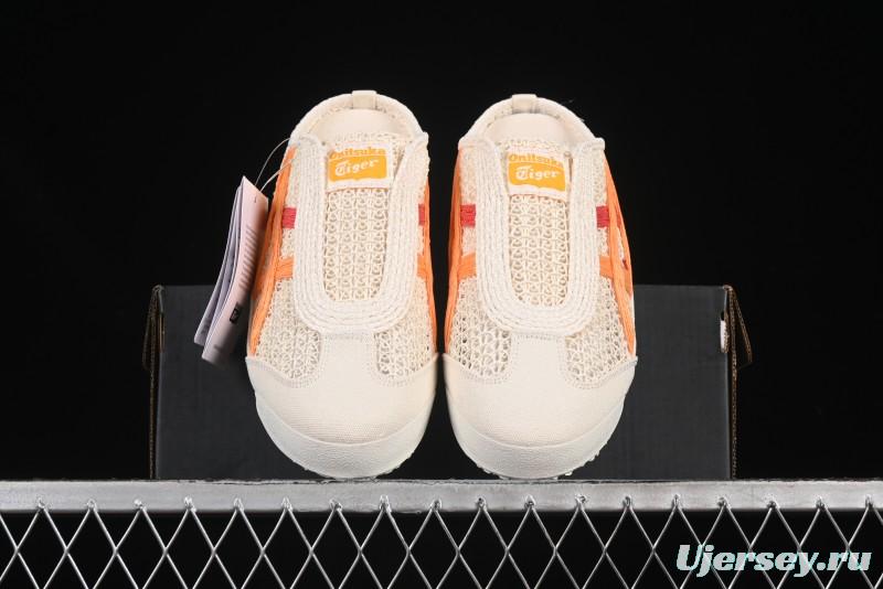 Onitsuka Tiger Mexico 66 Sabot Slip-On Sneakers with Breathable Mesh Upper - 1183A707-106