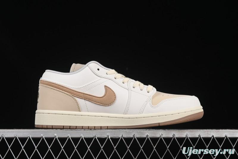 Nike Air Jordan 1 Low "Dongdan" Casual Sneakers in Coconut Milk White - IB8855-121