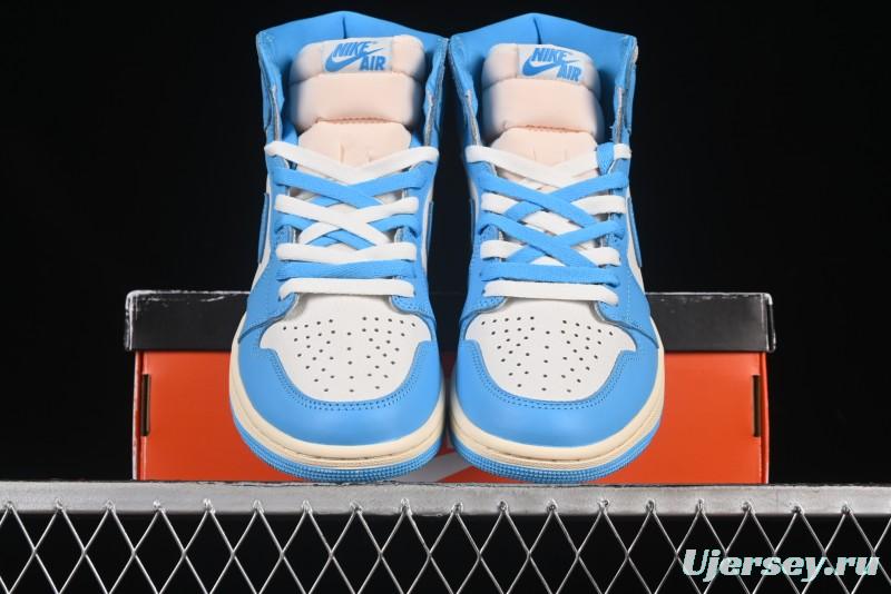 Nike Air Jordan 1 High OG "UNC Reimagined" Retro Basketball Shoes - DZ5485-402