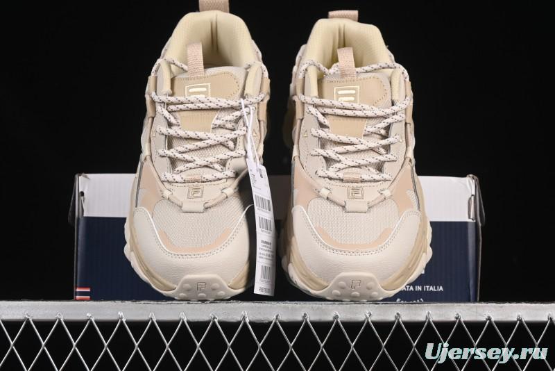 Fila Heritage Fluid Cat Paw 5.0 Retro Dad Shoes with Lace-Up Design - F12M412105FOS