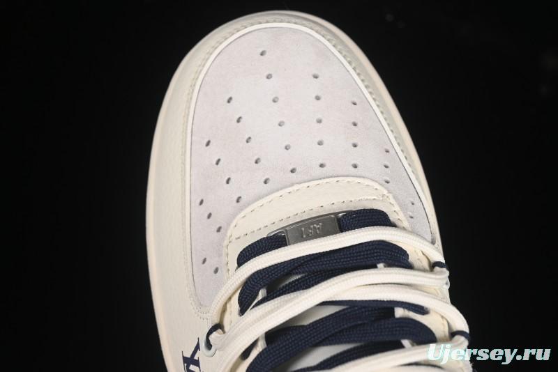 Nike Air Force 1 '07 Low LV Collaboration Blue Swoosh Drawstring Casual Sneakers - DM6868-083