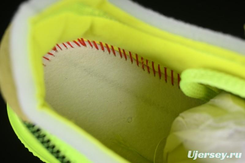 Nike Off White x Air Force 1 Low OW Collaboration Transparent Yellow Sneakers - AO4606-700