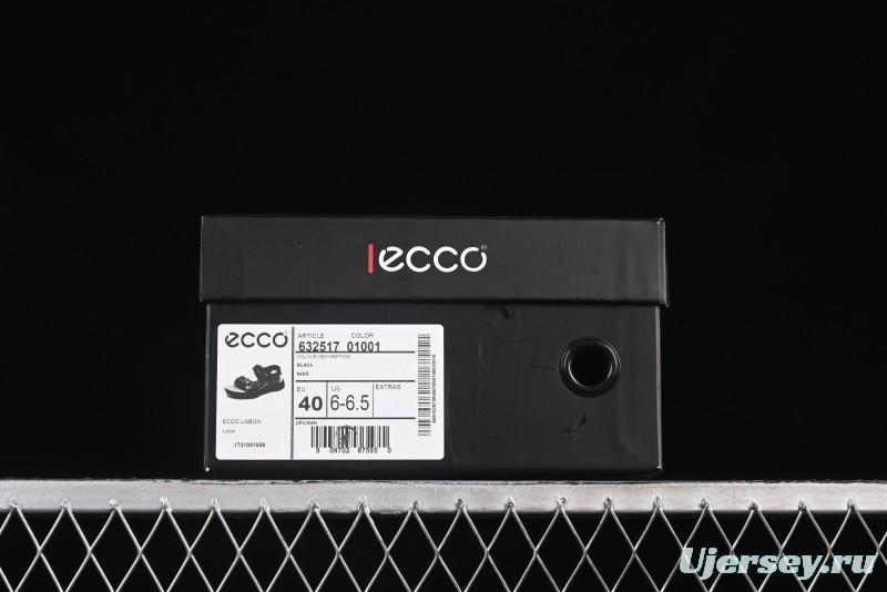 ECCO Off Trail Series Sport Leisure Sandals with Adjustable Hook-and-Loop Strap - 63251701001