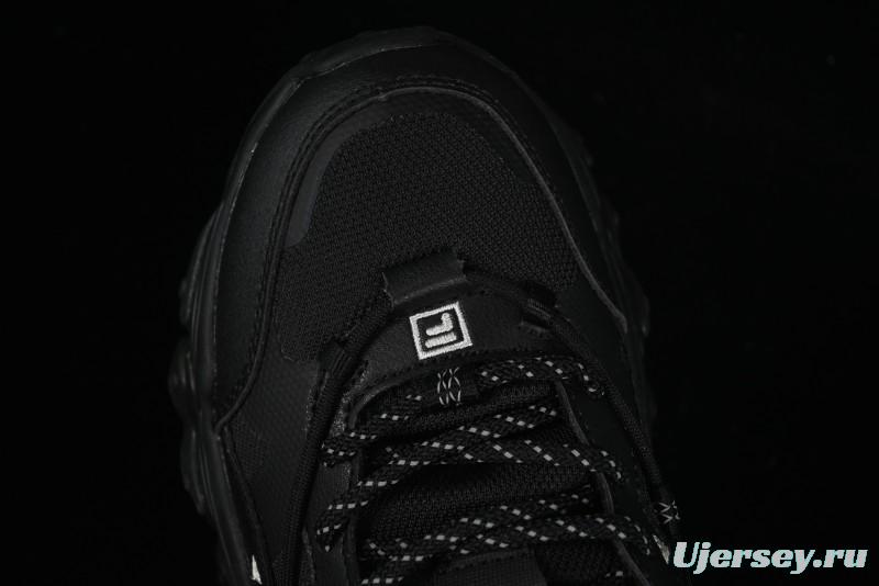 Fila Heritage Fluid Cat Paw 5.0 Retro Dad Shoes with Lace-Up Design - F12M412105FBK