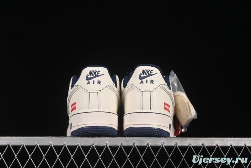 Nike Air Force 1 '07 Low Supreme Collaboration Casual Sneakers with Full-Length Air Cushion - HH7518-074