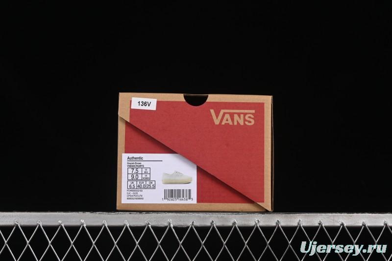 Vans Premium Authentic Suede Retro Sneakers with Translucent Rubber Sole - VN000CRQBYS