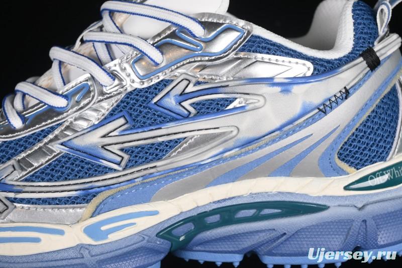 Off-White Be Right Tie-Dye Blue Low-Top Lifestyle Casual Shoes - X.E5