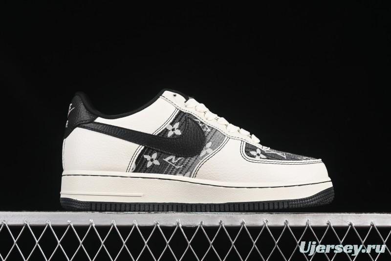 Nike Air Force 1 '07 Low LV Collaboration Cream Black Casual Sneakers - BZ6808-103