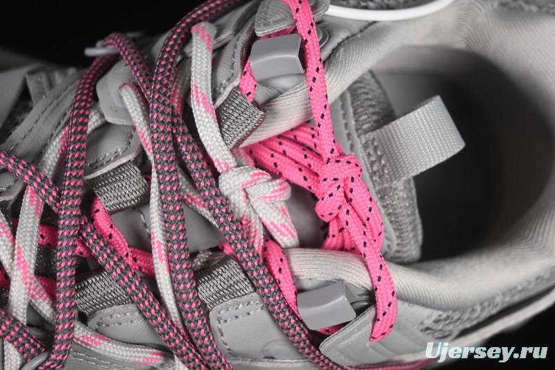 Balenciaga Track Sneaker Tess s.Gomma Res BI ALV/TIS EFF NUBUK/TIS E Waterproof Running Shoes - WTRHK1013